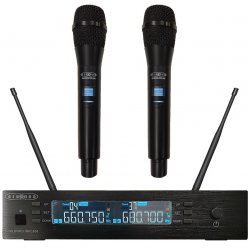 GILBORD WRL858 – Διπλό Ασύρματο Μικρόφωνο UHF Χειρός
